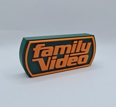 1970s - 2003 Family Video Rental Store Logo Sign Desktop Shelf Art - $17.98