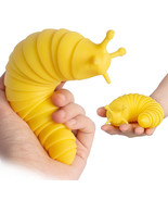 anti-release flexible snail finger fidget slug toy-yellow - $285.10 MXN