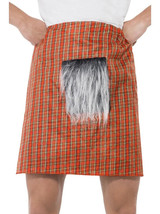 Tartan Scottish Kilt With Furry Sporran Lad Scotsman Scot Highlands Plai... - $201.95 MXN