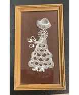 Bobbin lace Atelier Hana Bohemian Check republic framed Prague 8x4.5 Inch - $523.39 MXN