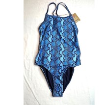 Pinkfish Swimsuit Womens Medium Navy Blue One Piece Beachlife Swimwear New - £6.89 GBP