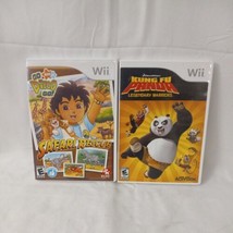 Nintendo Wii Video Games Lot Of 2 DreamWorks Kung Fu Panda Nick Jr. GO Diego Go - £14.31 GBP