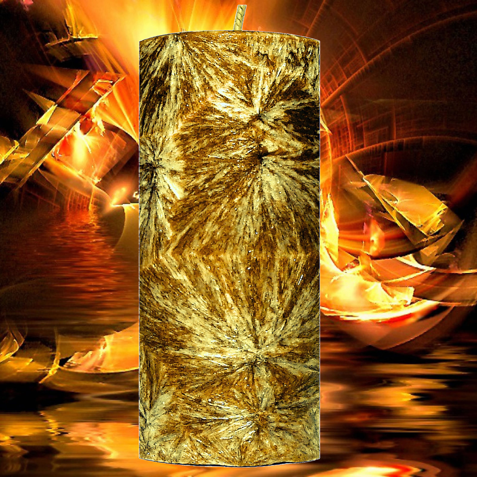 Amber & Sandalwood Scented Pillar Candle Choose Colour/Size Hand Crafted
