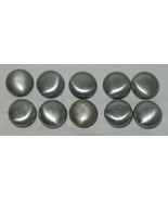 10 Vintage Brushed Chrome Distressed Dresser Drawer Pulls Knobs Hardware - £14.85 GBP