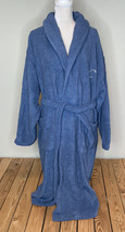 linum home textiles NWOT unisex herringbone weave bath robe size XL blue HG - £41.35 GBP