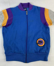 Vintage Nike Jacket Swoosh Logo Full Zip Youth XL Blue Tag 80s 90s - $39.99