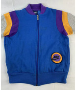 Vintage Nike Jacket Swoosh Logo Full Zip Youth XL Blue Tag 80s 90s - £31.38 GBP