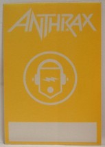 ANTHRAX - VINTAGE ORIGINAL CONCERT TOUR CLOTH BACKSTAGE PASS - $10.00