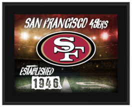 San Francisco 49ers 10.5&quot; x 13&quot; Team Logo Sublimated Plaque - $29.95