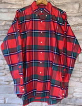 Vintage Polo Ralph Lauren Blake Shirt Red Buffalo Plaid Mens LARGE Long Sleeve - £49.11 GBP