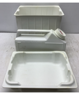 Vtg. Original COLEMAN Metal COOLER FOOD INSERT TRAYS AND ICE JUG FREE SH... - €81,32 EUR
