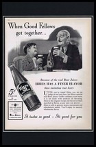 1937 Hires Root Beer Framed 11x17 ORIGINAL Vintage Advertising Poster - £54.17 GBP