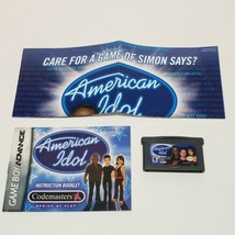 American Idol Cart &amp; Manual (Nintendo Game Boy Advance) GBA Authentic Tested - £7.90 GBP