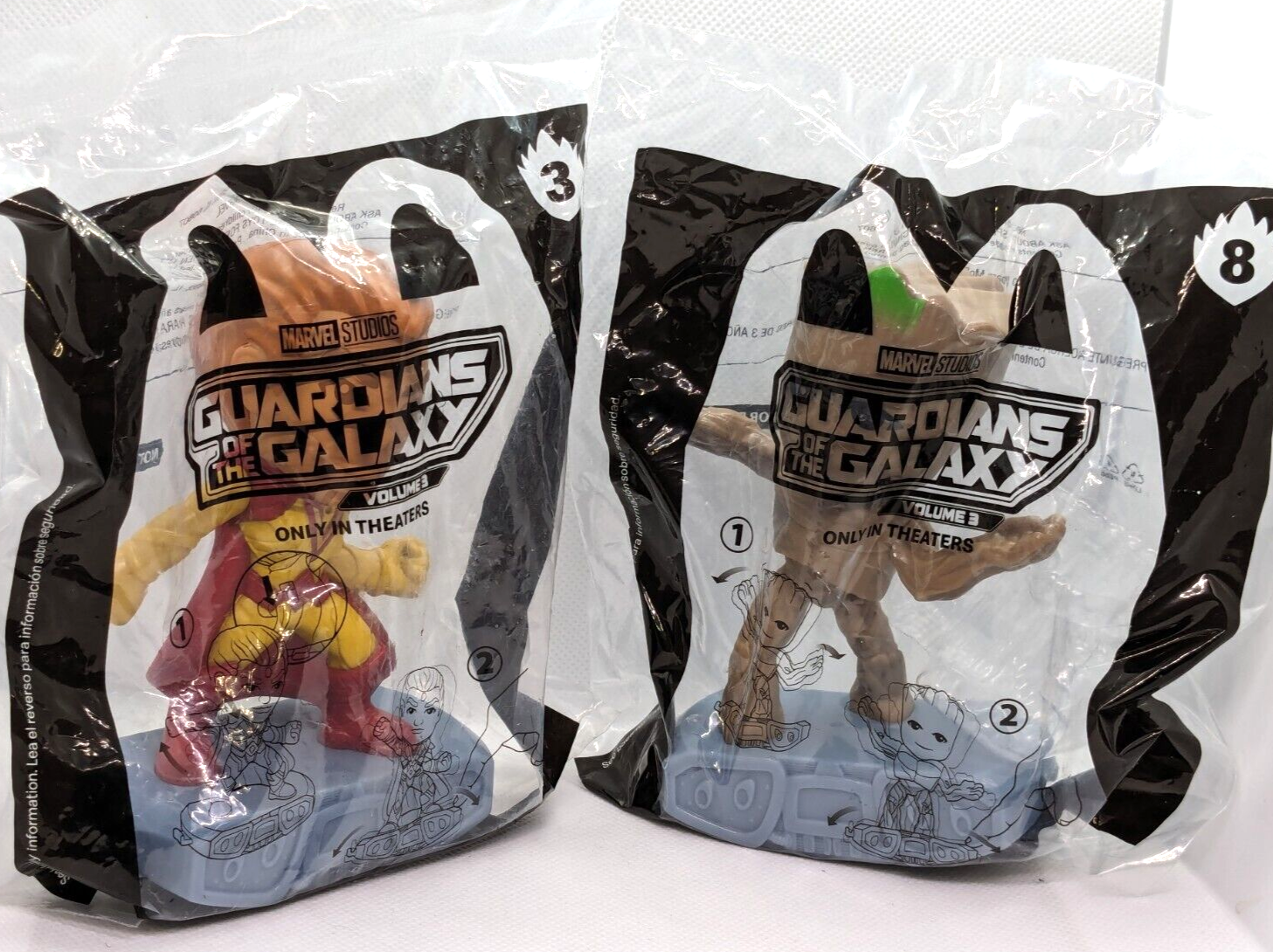 Primary image for McDonald's Happy Meal Toys Guardians of the Galaxy 2 Adam Warlock & Groot 2023