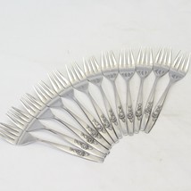 Oneida Our Rose SSS Salad Forks 6.125&quot; Lot of 12 - $26.45