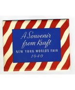 Souvenir Packet KRAFT Cheese Company New York World&#39;s Fair 1940 - £22.46 GBP