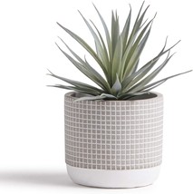 Kurrajong Farmhouse Faux Plant In Pot - 8&quot; X 4.5&quot; | Beautiful Faux Succulent - £33.15 GBP