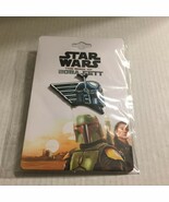 NEW Star Wars The Book of Boba Fett Chrome Helmet 1.5&#39;&#39; x 1.25&#39;&#39; Enamel Pin - $24.62 CAD