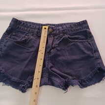 Free People FP Women's Blue Cotton Shorts Size W24 (28×4) image 12