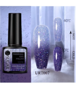 &quot;Thermal Gel Nail Polish - Color Changing Glitter UV/LED Soak-Off (URT007)&quot; - $152.12 MXN