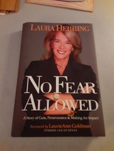 SIGNED No Fear Allowed by Laura Herring (Hardcover, 2015) Like New, 1st - $8.16