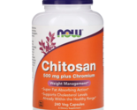 NOW Foods - CHITOSAN Plus Chromium - 500mg (1-Bottle, 240ct) - EXP 11/2027 - $12.99