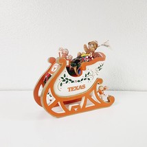 HTF TU Texas Longhorns &quot;Texas Sleigh&quot; Figurine Danbury Mint - £44.73 GBP