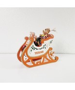 HTF TU Texas Longhorns &quot;Texas Sleigh&quot; Figurine Danbury Mint - £43.85 GBP