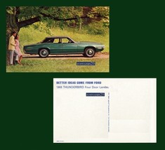 1968 FORD THUNDERBIRD Four-Door LANDAU VINTAGE ORIGINAL COLOR POST CARD ... - £6.85 GBP