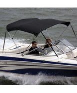Shademate 80156 BLK Black Bimini Top Poly Fabric/Boot Only 3Bow,5&#39;Lx32&quot;H... - €229,49 EUR