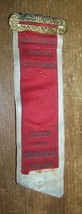 1898 ANTIQUE DECKER HOSE JOHNSTOWN NY STATE FIREMAN PARADE RIBBON at BIN... - $12.86