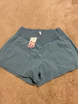 HALARA Womens Shorts XL Blue Crossover Pull On High Waisted NEW - £14.07 GBP