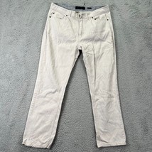 Vintage Genes 1891 Mens White Light Wash Coin Pocket Straight Jeans Size 36X30 - £30.35 GBP