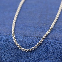 925 Sterling Silver Rolo Chain Necklace Fits Pendants 60CM  - £15.10 GBP