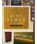 KJV, The King James Study Bible, Leathersoft, Brown, Red Letter, Full-Co... - $131.98 CAD