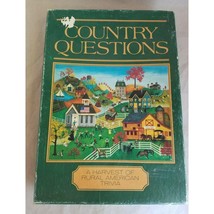 Vintage 1986 Country Questions A Harvest Of Rural American Trivia Game Bingo - £11.70 GBP