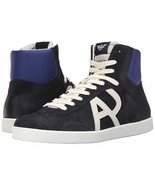 Armani Jeans Men&#39;s Classic AJ Logo High Top Sneaker US 8 EU 41 NEW IN BOX - £87.97 GBP