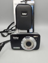 Vivitar Vivicam F536 14.1MP Compact Digital Vlogging Camera Black w/ Case READ - $17.31