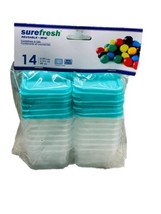 Sure Fresh Readable Mini 14 Containers W/Lids 0.29cups/Freezer Safe/BPA ... - $12.75