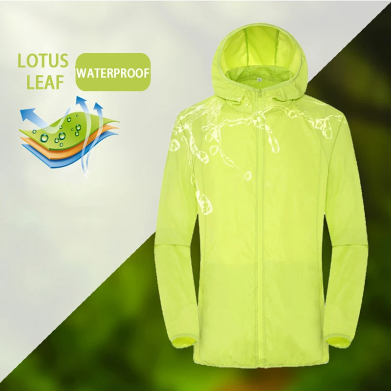 Sporting LNGXO Hiking Waterproof Jacket Women Men Camping Running Sun-Protective - £29.09 GBP