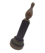 Vintage Bowling Pin Trophy Wood Carving 1940s Navy Yard League 13&quot; Military - £18.85 GBP