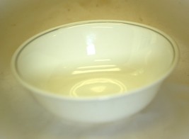 Solitary Corelle Corning Coupe Cereal Bowl White 1 Gray Band - $9.89