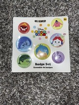 DS - Button - Tsum Tsum - Inside Out Joy Fear Anger Disgust Rainbow - Pin Set - £12.10 GBP