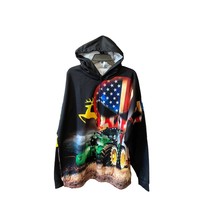 Garment One Mens Size 3XL Long Sleeve Hoodie Sweatshirt Hooded Flag John... - $29.69
