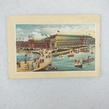 Antique Trade Card 1893 Worlds Columbian Exposition Manufactures &amp; Liberal Arts - £23.97 GBP