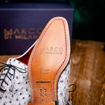 Criss Genuine Ostrich Quill Dress Oxford Shoes Newspaper image 13