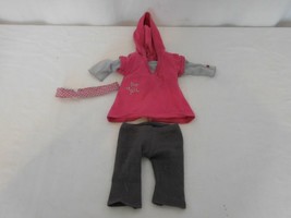 American Girl Doll Star Pink Hoodie 2008 Just Like You Meet Outfit RETIRED - £11.09 GBP