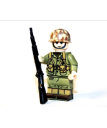 Minifigure Custom Toy Figure Marine in Fatigues Pacific Theater WW2 - $6.50