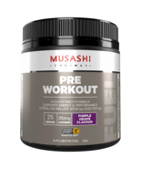 MUSASHI PRE WORKOUT 225g – Purple Grape Flavour - £82.42 GBP