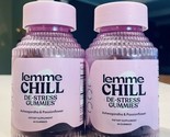 2 pck Lemme Chill Stress Relief Gummies with 300mg Ashwagandha Passionfl... - £29.98 GBP